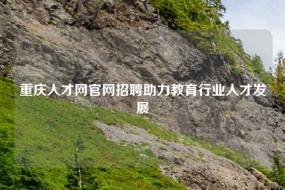 重庆人才网官网招聘助力教育行业人才发展