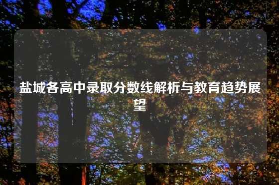 盐城各高中录取分数线解析与教育趋势展望